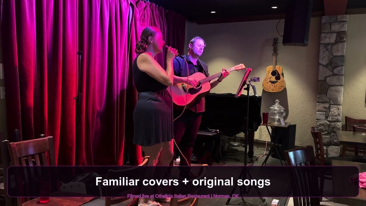 We perform at Othello's in Norman, with Carrie singing and Dale on guitar.