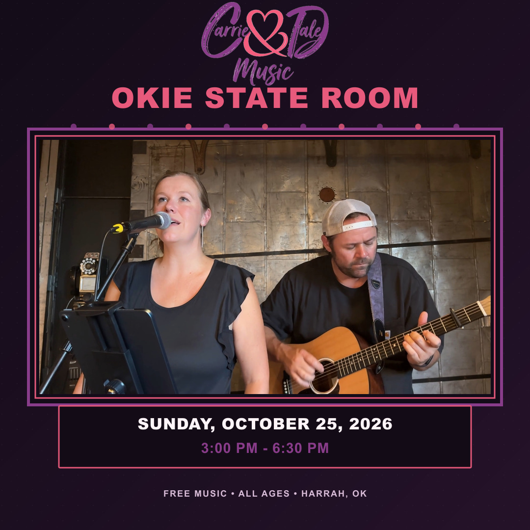 Carrie & Dale at Okie State Room event artwork